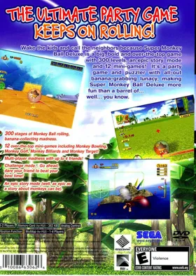 Super Monkey Ball Deluxe box cover back